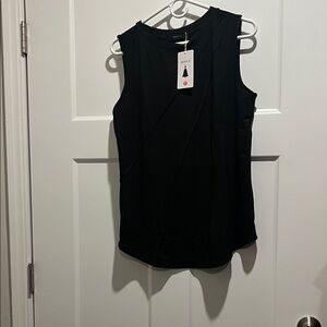 Zara Sleek Black Women's Tank Top